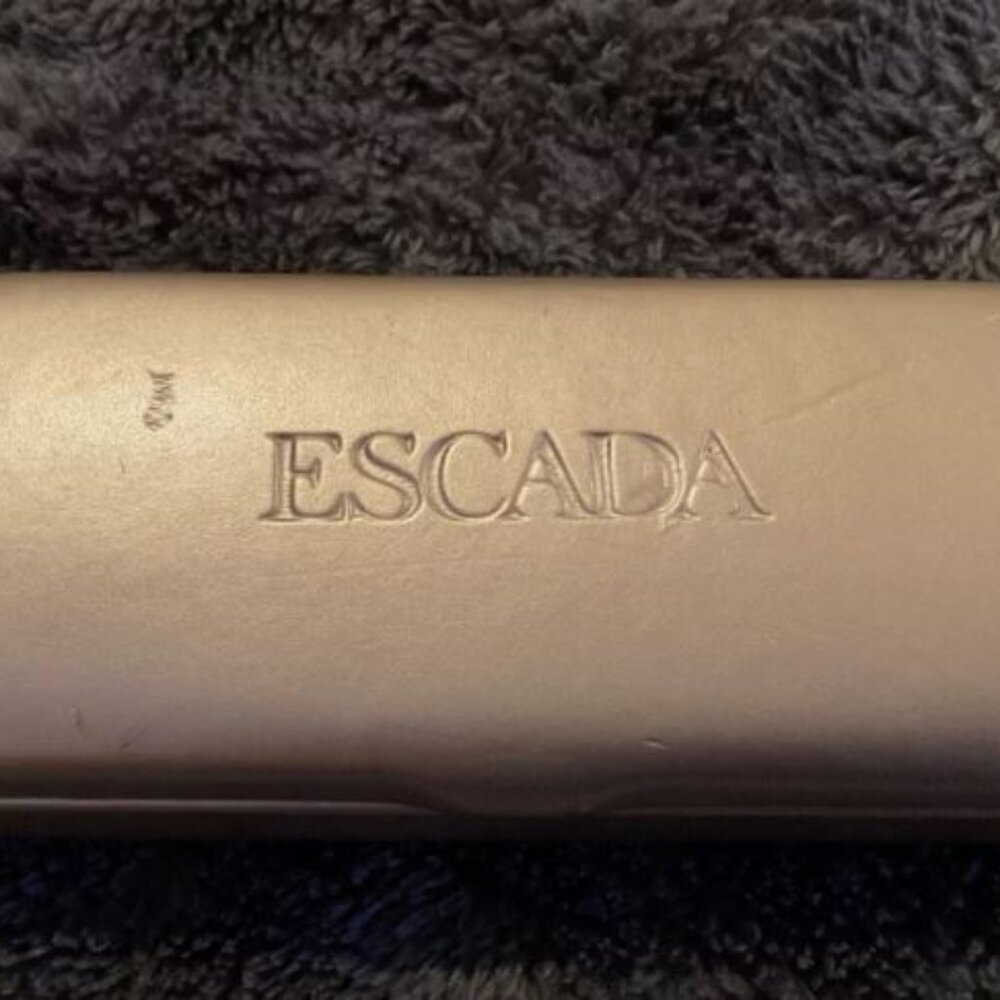 Escada Gold Eyeglass Glasses Sunglass Hard Clamshell Case Pouch Unisex Designer